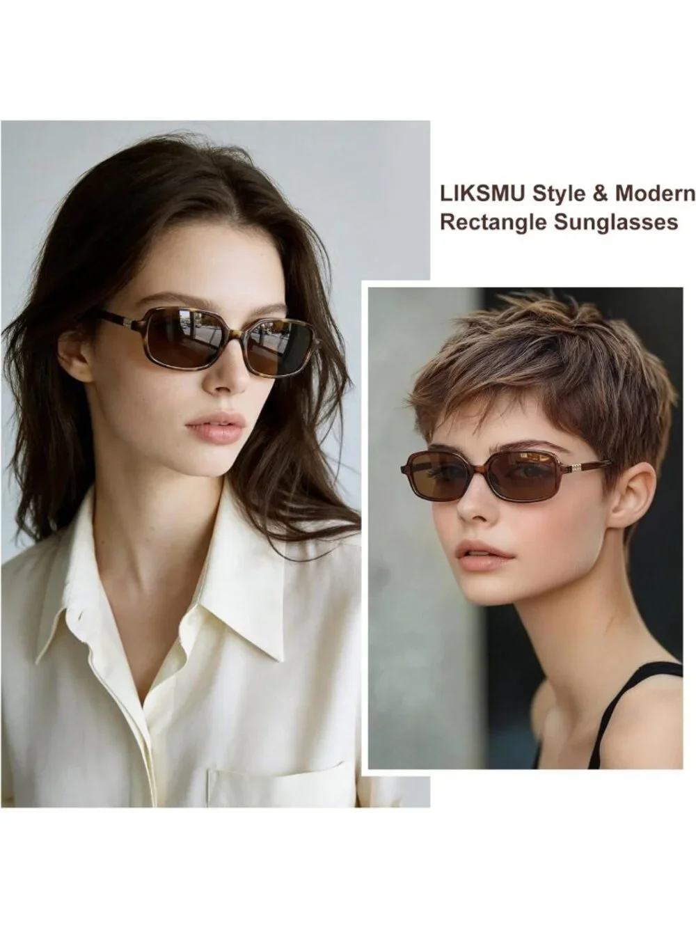 Trendy Retro Rectangle Sunglasses for Women & Men | Y2K 90s Small Square Shades